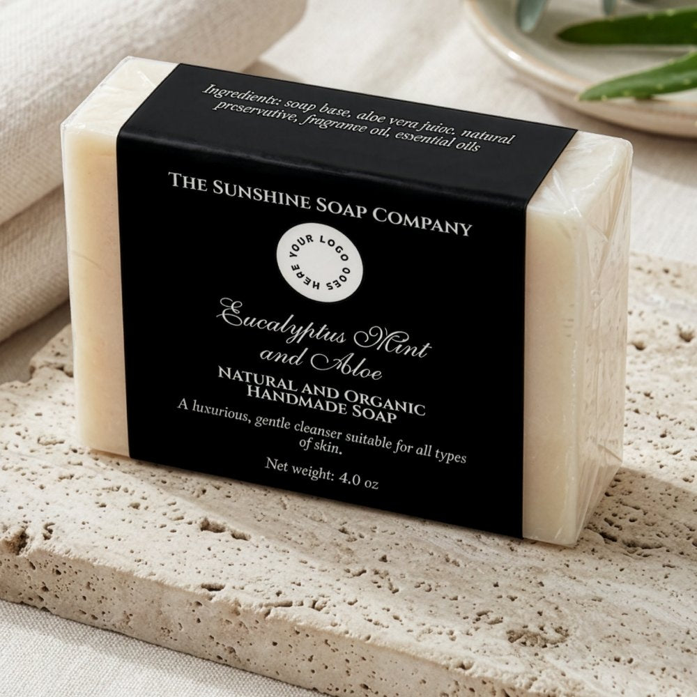 Classic Black Soap Packaging Label w Logo