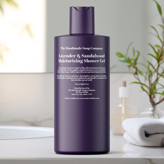 Clear White Bold Text Cosmetics Bottle Label
