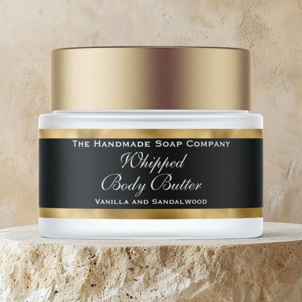Cosmetics Body Butter Black Gold White Jar