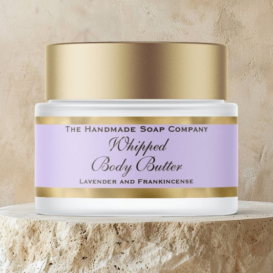 Cosmetics Body Butter Gold & Pale Purple Jar
