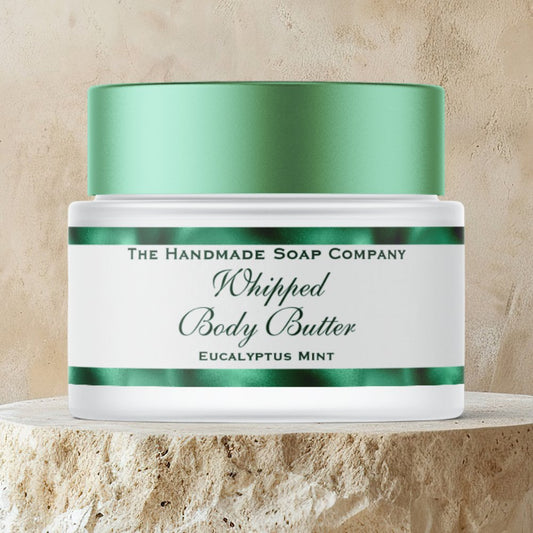 Cosmetics Body Butter Green Foil & White Jar