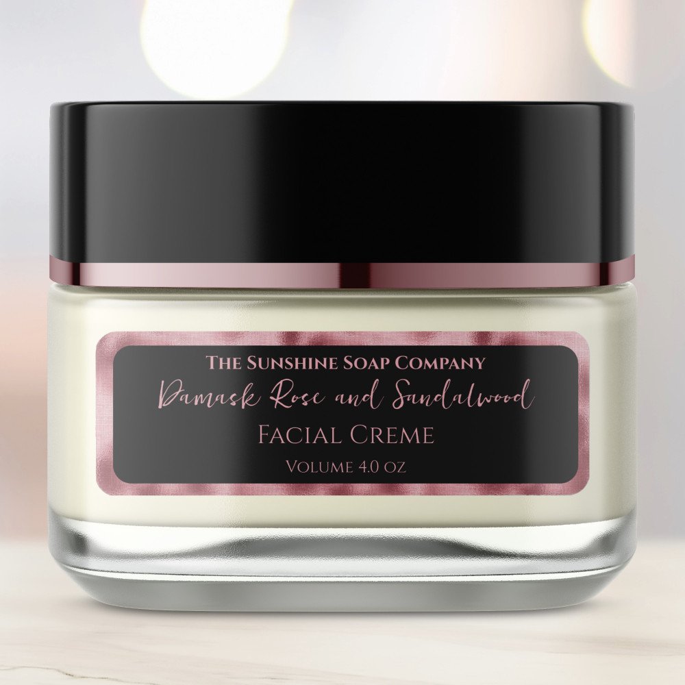 Elegant Black and Pink Foil Cosmetics Jar Label