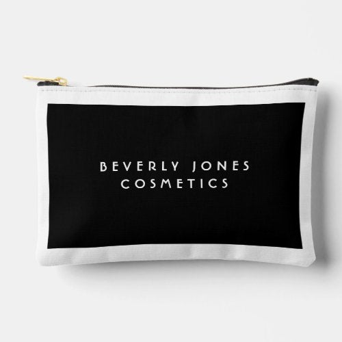 Elegant Black with White Border