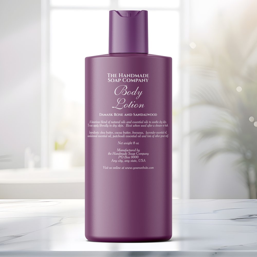 Elegant Clear w White Text Cosmetics Bottle Label
