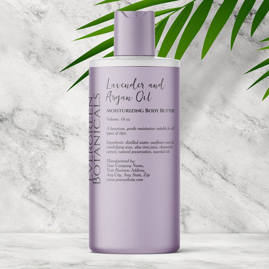 Elegant Transparent w Black Cosmetics Bottle Label