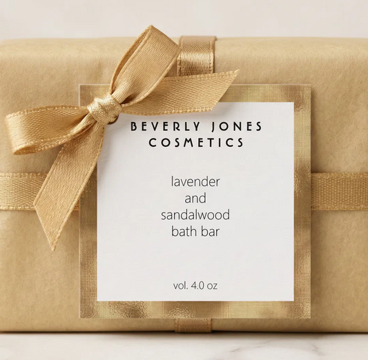 Elegant Minimalist Gold & White Product Tag