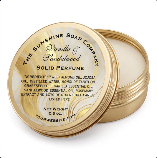 Ivory and Faux Gold Marble Cosmetics Classic Round Sticker