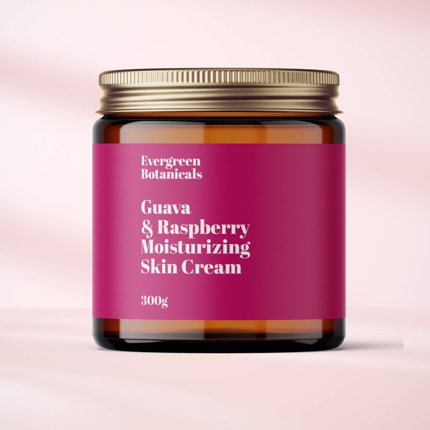 modern hot pink editable jar label for cosmetics