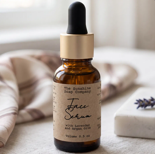 Handwritten Typed Look Kraft Dropper Bottle Label