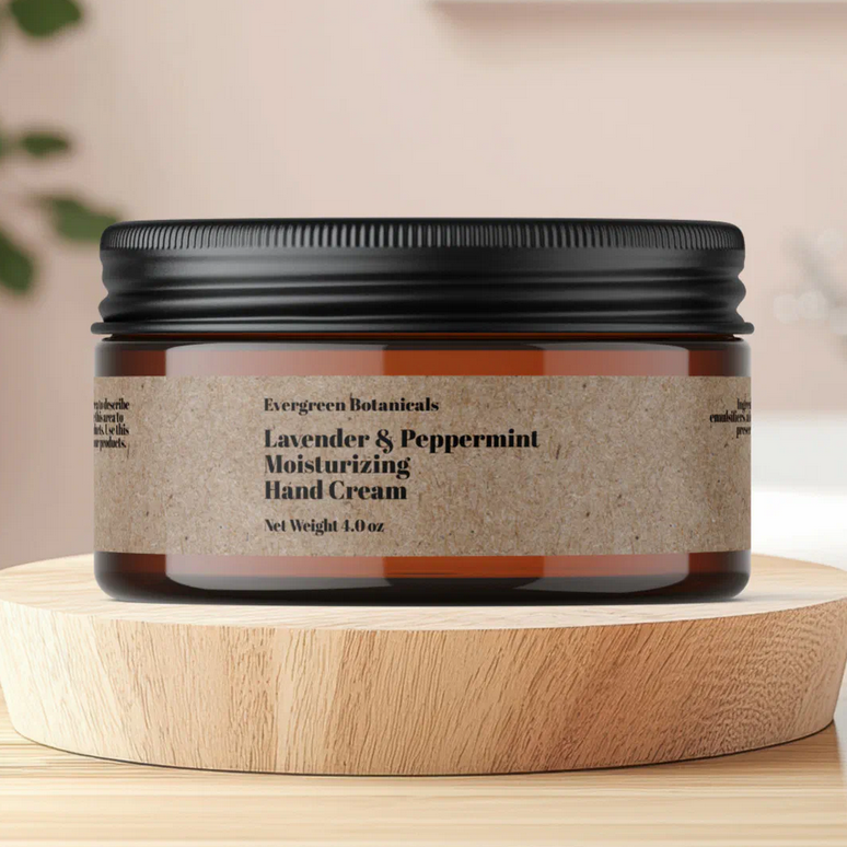 kraft paper style jar label