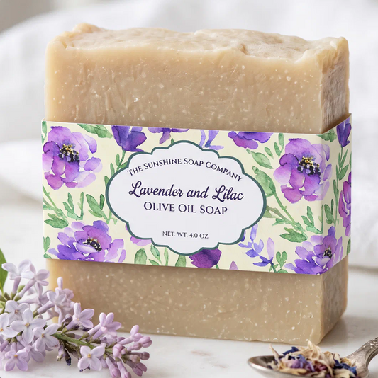 Purple Flowers Soap Belly Band