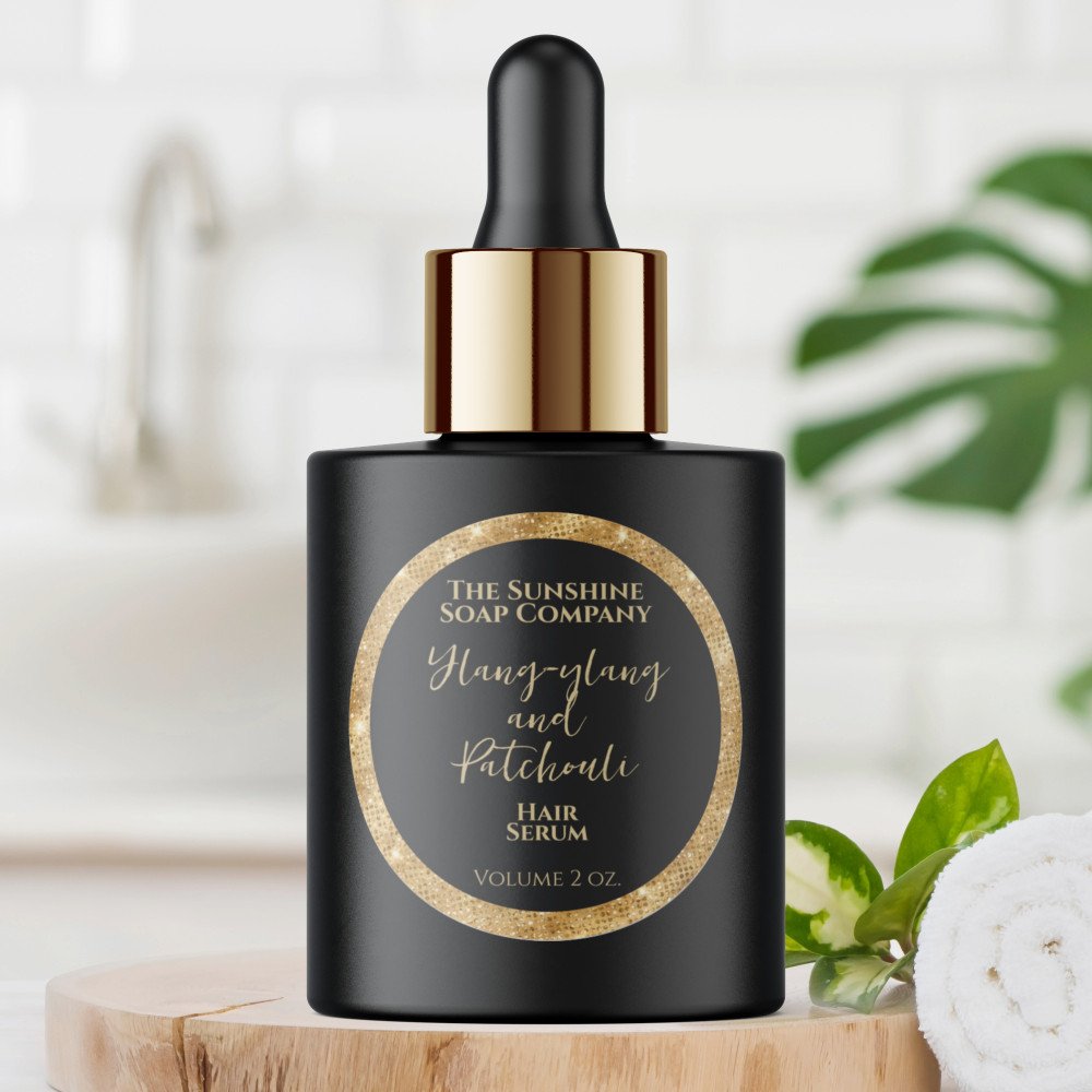 Luxury Black and Gold Glitter Cosmetics Product