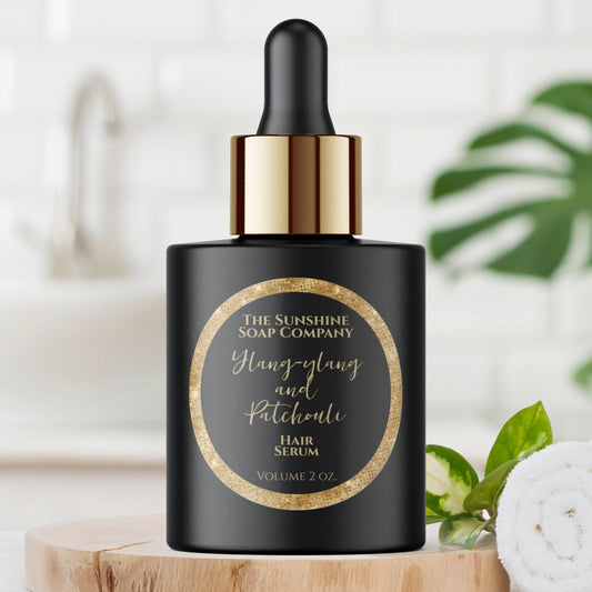Luxury Black and Gold Glitter Cosmetics Product