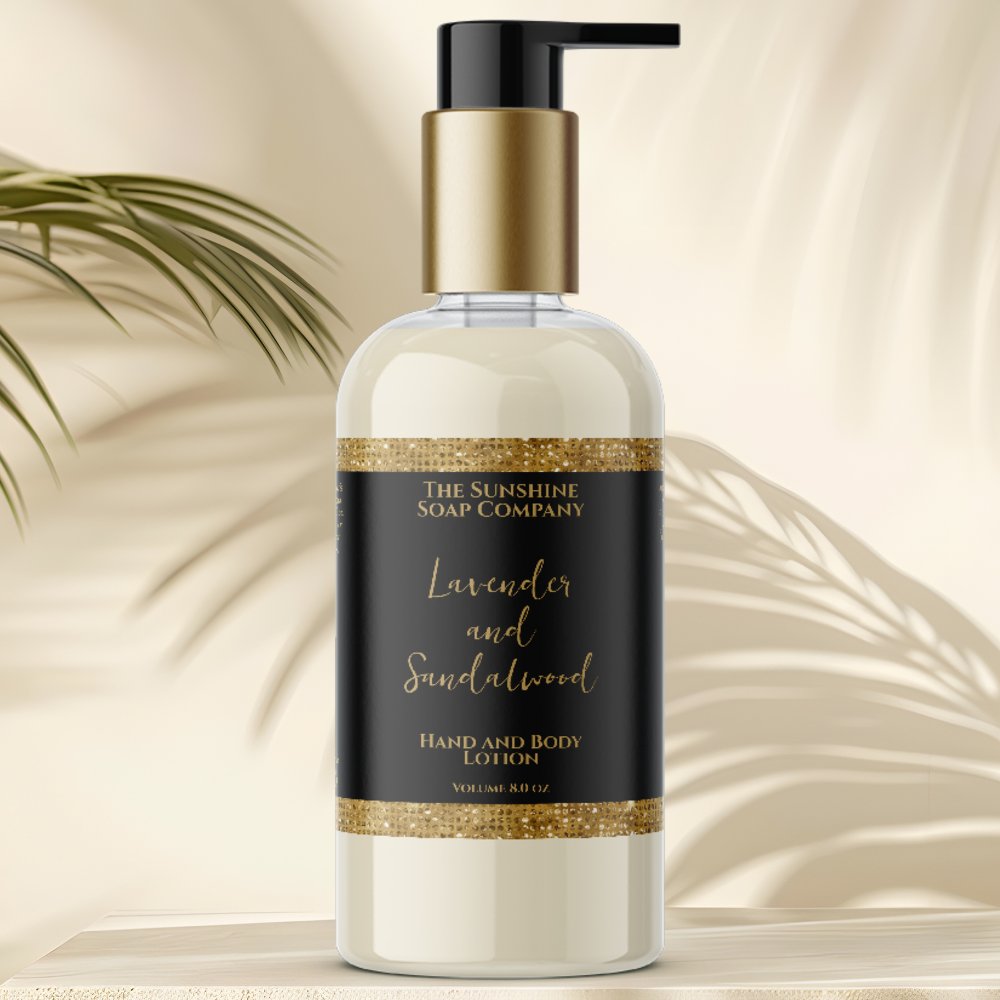 Luxury black & gold glitter cosmetics bottle label