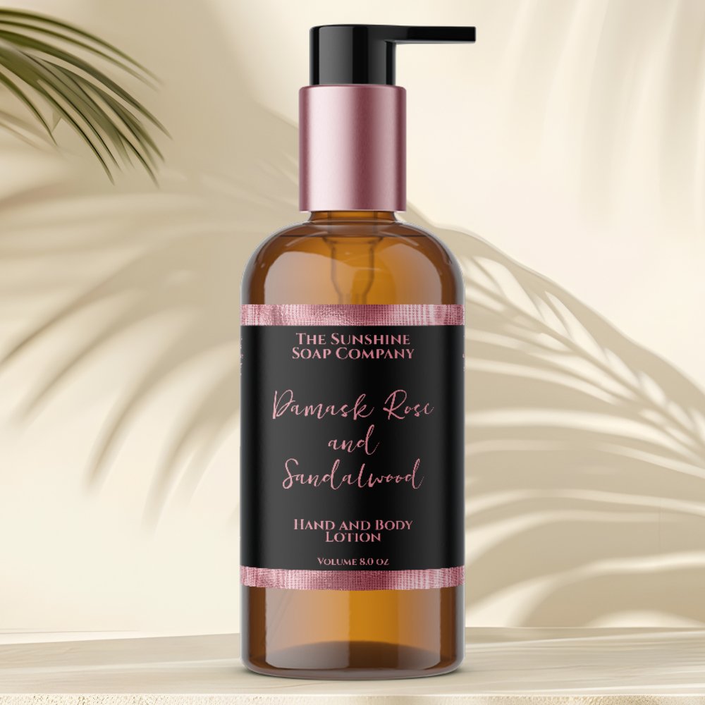 Luxury black & pink foil cosmetics bottle label