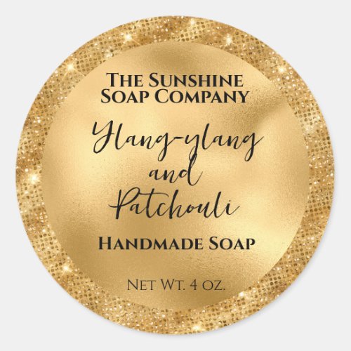 Luxury Gold Foil and Glitter Cosmetics Product