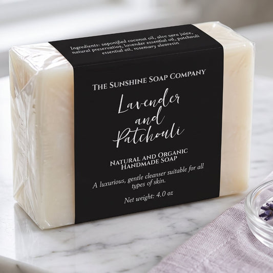 Minimalist Black Soap Product Packaging