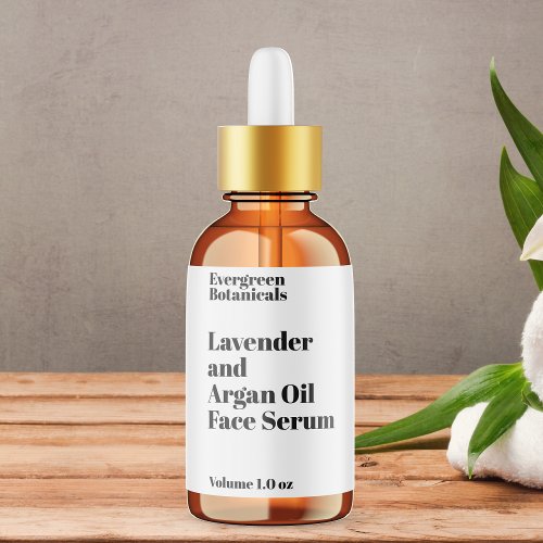 Modern Waterproof White Dropper Bottle Label – Soaplabels