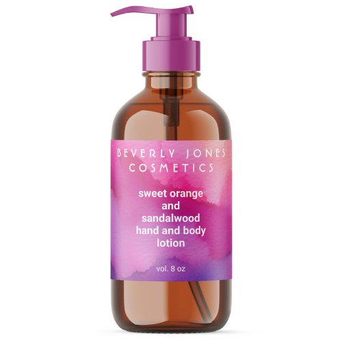 Pink and Purple watercolor Cosmetics Label