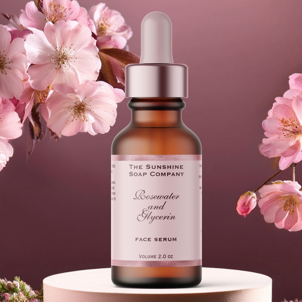 Pink and Woven Pink Foil Cosmetics Dropper Bottle