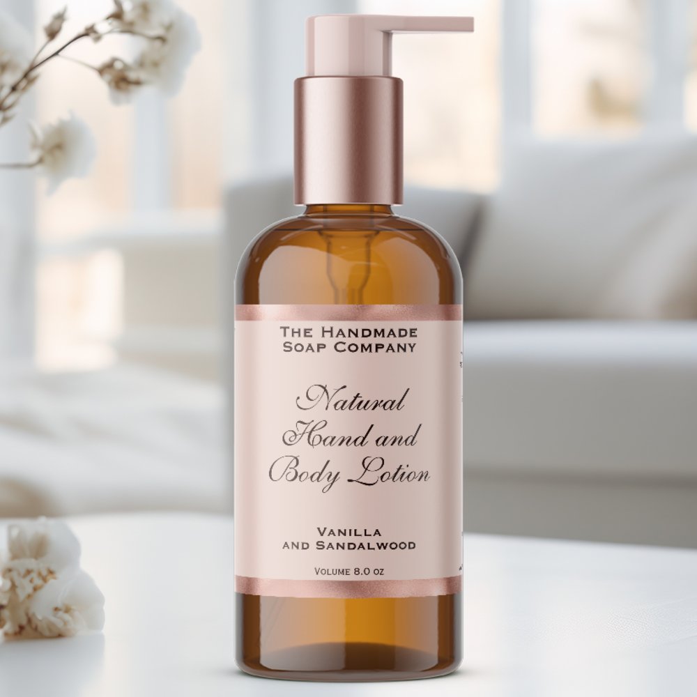 Rose & Rose Gold Foil Cosmetics Bottle Label