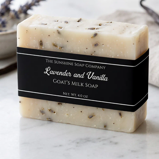 Black with White Text Soap Belly Band