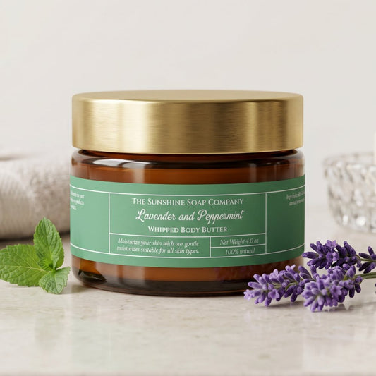 Simple green body butter cosmetics jar 1" x 7.25"