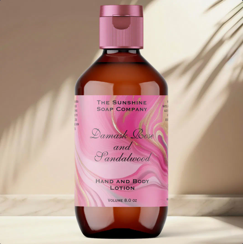 Pink and Gold Foil Cosmetics Bottle Label