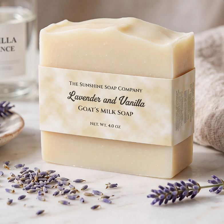 Tan Parchment Paper Style Soap Belly Band