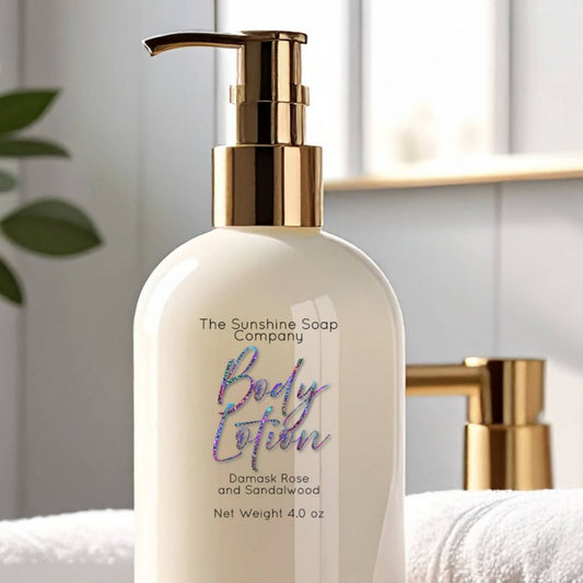 Transparent Holographic Glitter Body Lotion Label