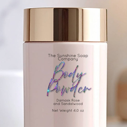Transparent Holographic Glitter Body Powder Label