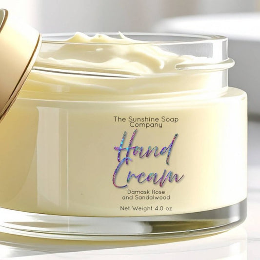 Transparent Holographic Glitter Hand Cream Label