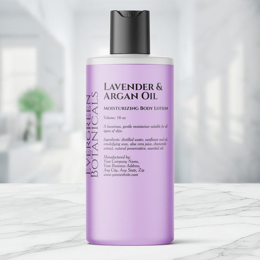 Transparent w Black Text Cosmetics Bottle Label