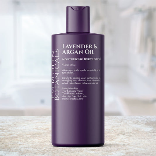 Transparent w White Text Cosmetics Bottle Label