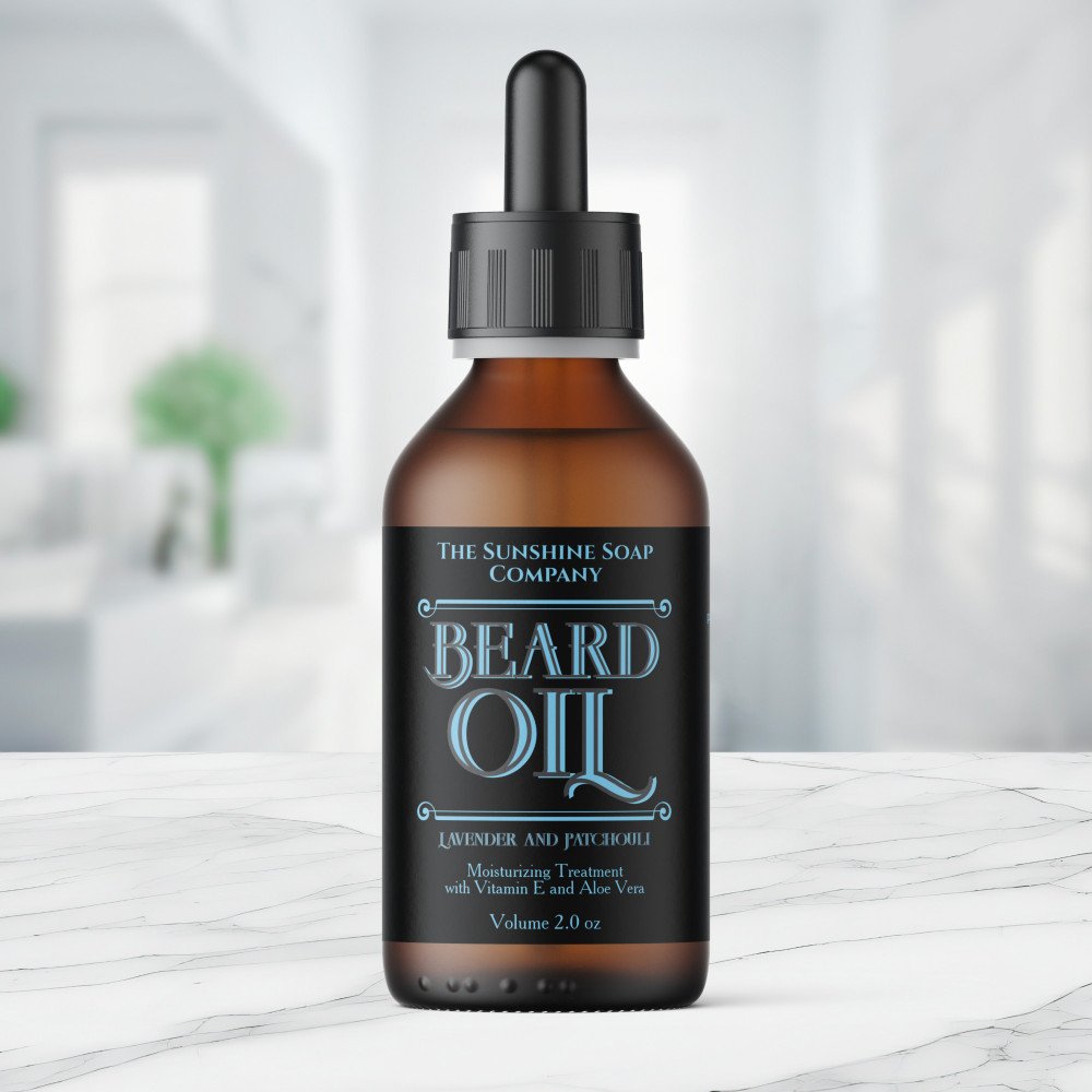 Vintage Black Beard Oil Bottle Label
