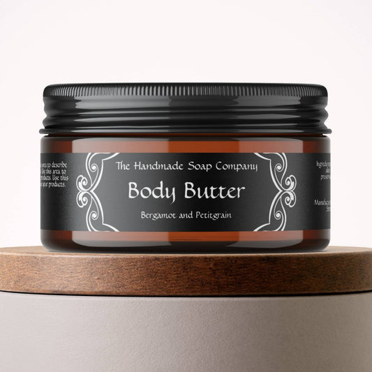 Vintage Frame Black Body Butter Jar Label