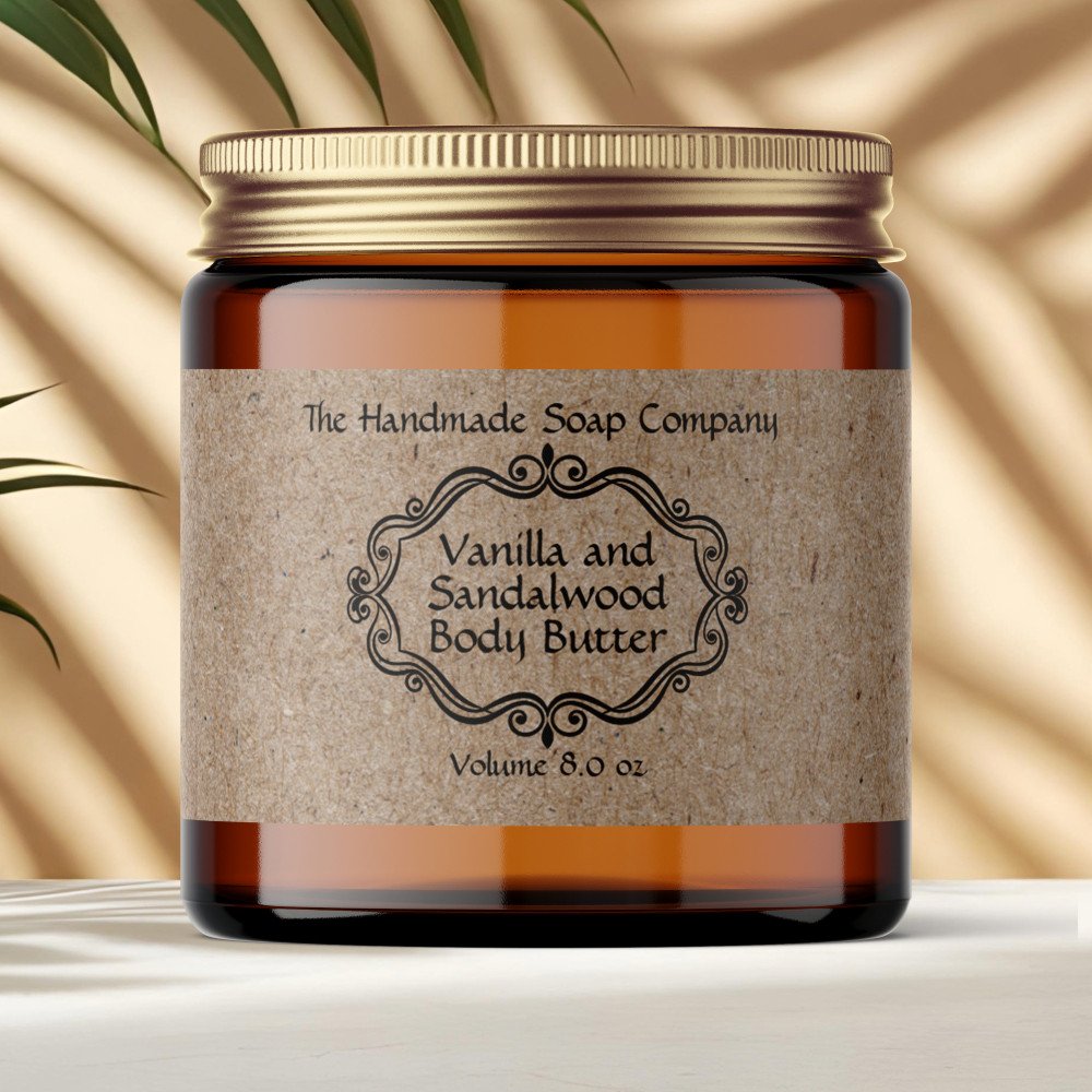 Vintage Frame Kraft Paper Cosmetics Jar Label