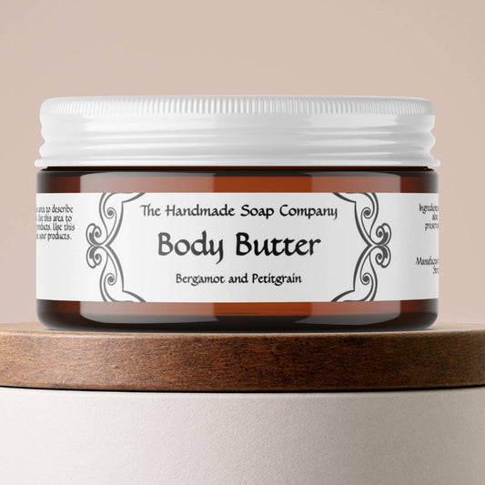 Vintage Frame White Body Butter Jar Label