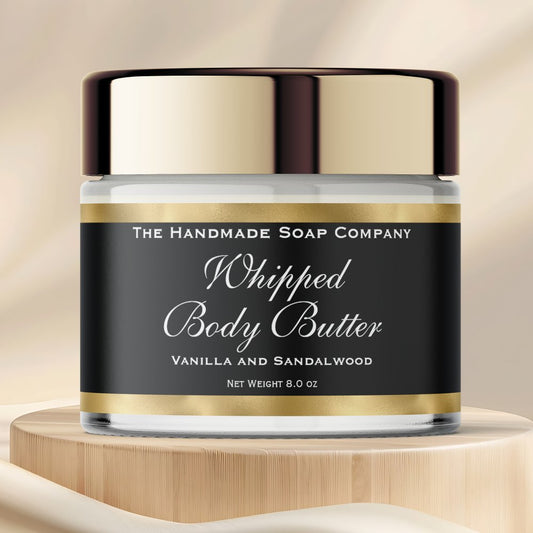 Waterproof Body Butter Jar Label Black Gold White