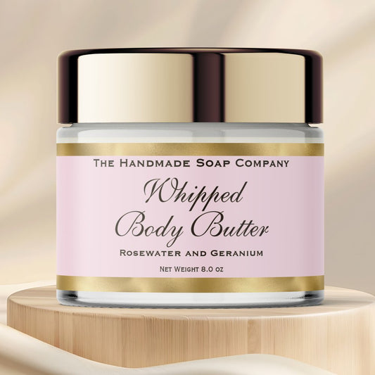 Waterproof Body Butter Jar Label Pink & Gold Foil