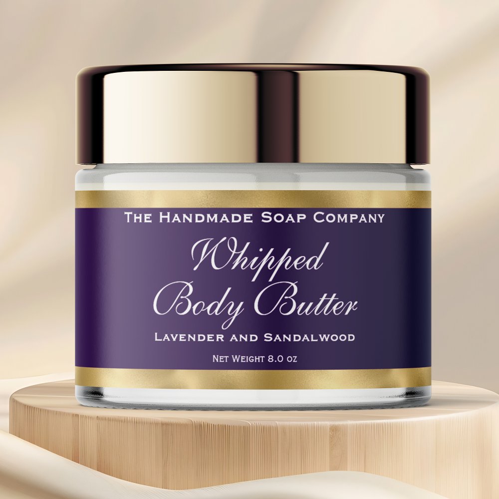 Waterproof Body Butter Jar Label Purple & Gold