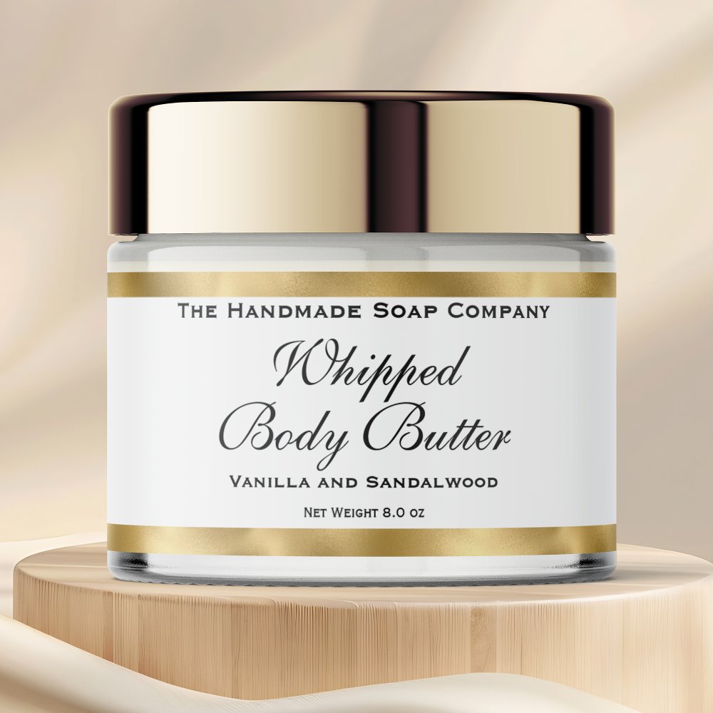 Waterproof Body Butter Jar Label White Gold Black