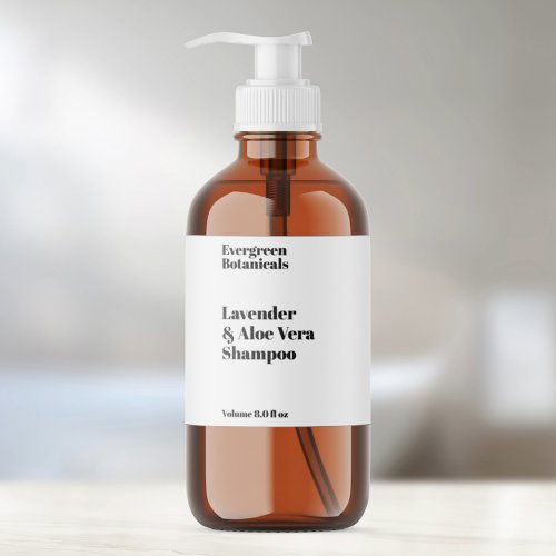 Waterproof White or Clear Cosmetics Bottle Label