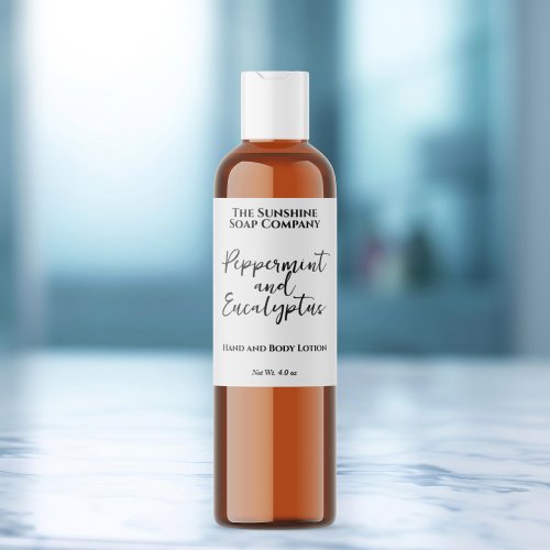 Waterproof White or Clear Cosmetics Product Label – Soaplabels