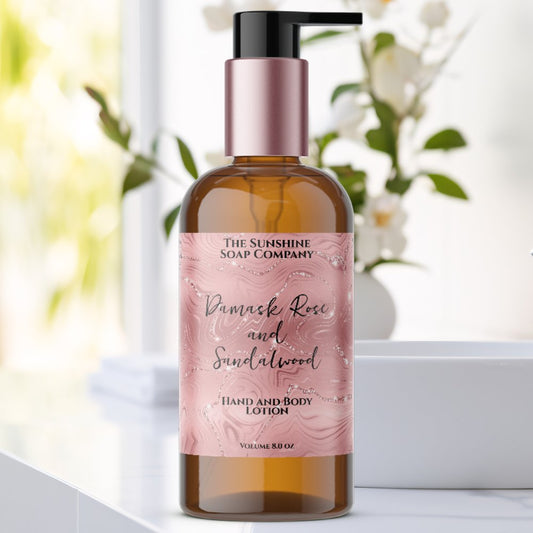 Wavy pink foil & glitter cosmetics bottle label