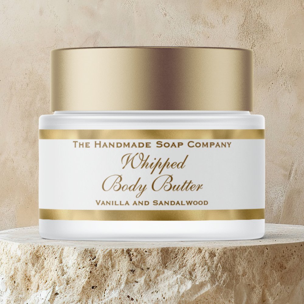 Whipped Body Butter Gold Foil and White Jar