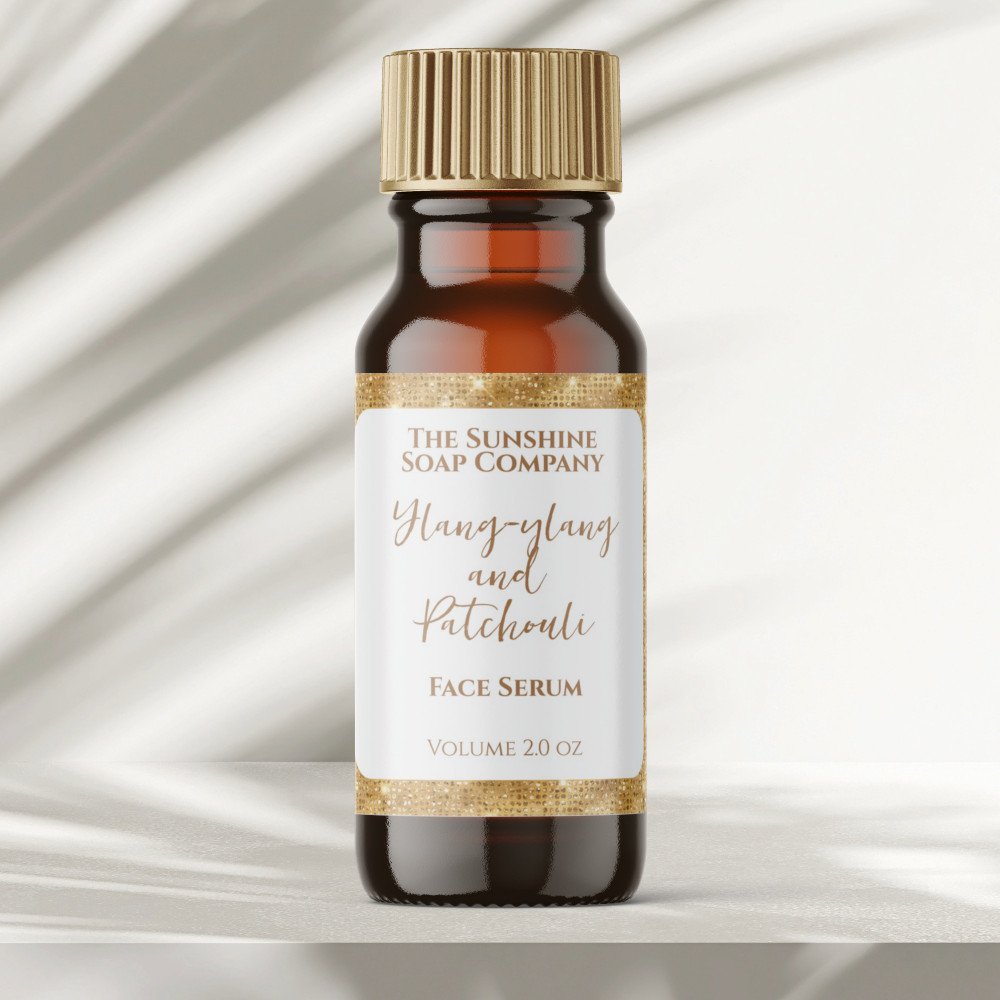 White Gold Glitter Cosmetics Dropper Bottle Label
