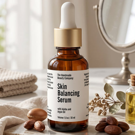 White Minimalist Cosmetics Dropper Bottle Label
