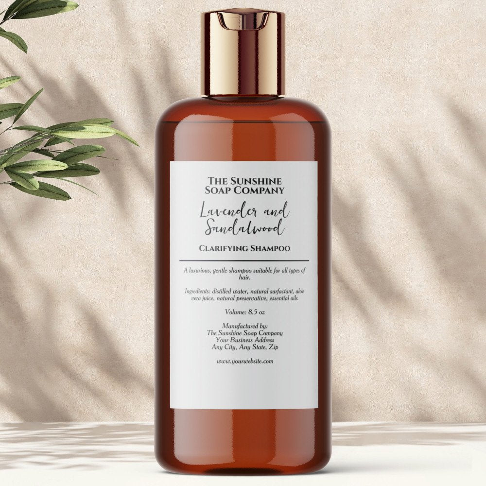 White minimalist waterproof cosmetics bottle label