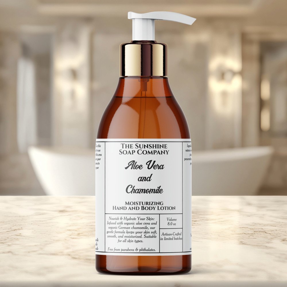 White rustic cosmetics bottle label 4 oz 8 oz